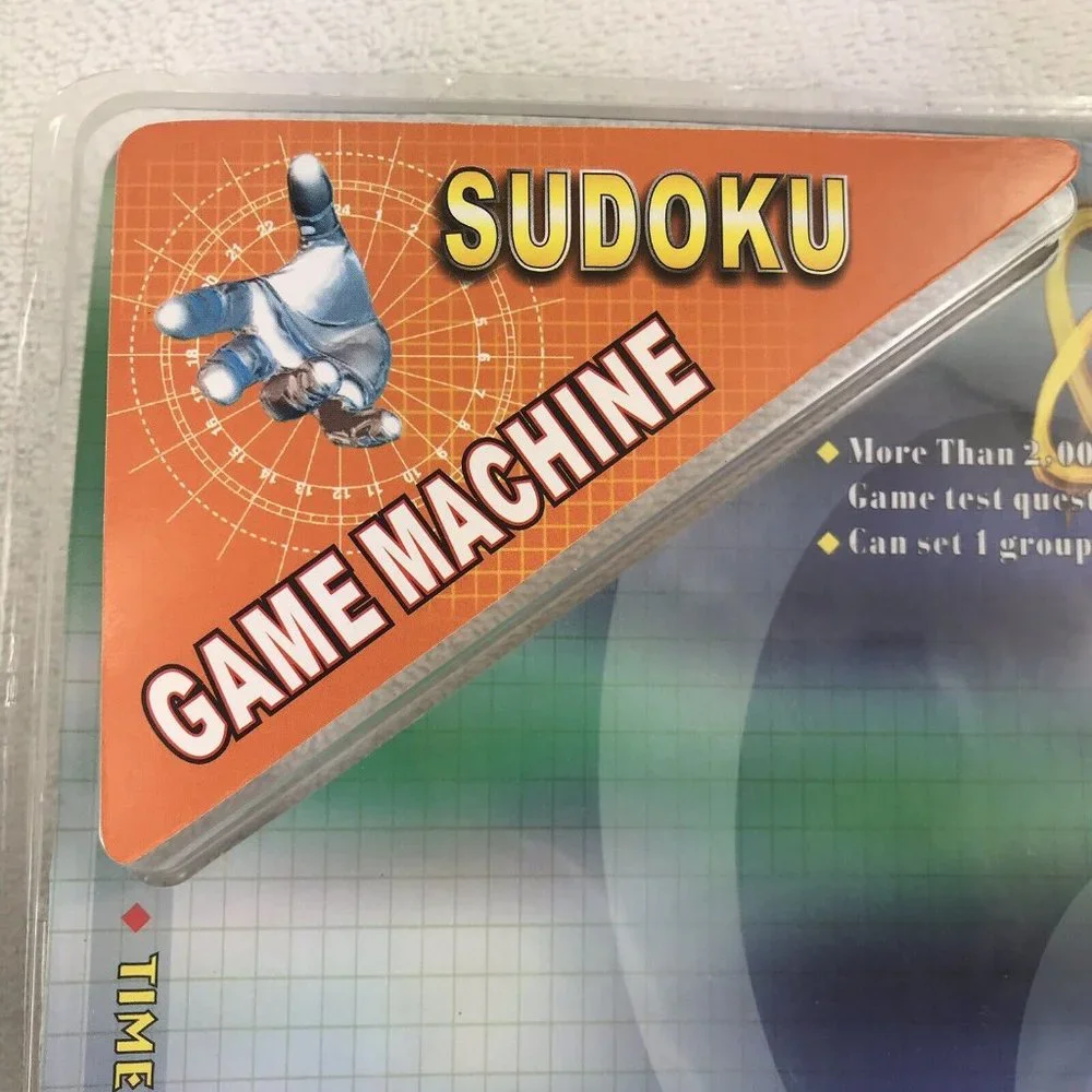 Sudoku Pocket Video Game Handheld Electronic Grid Boxes Digital Puzzle Tested